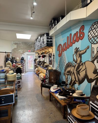 McKinney Hat Company showroom Dallas custom woodwork
