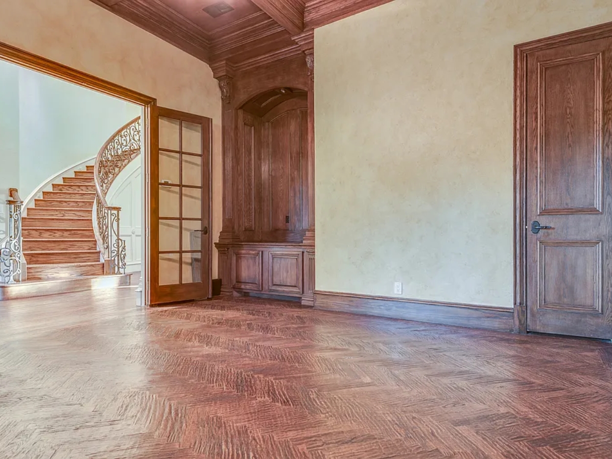 Herringbone Study Hand scraped Oak Flooring